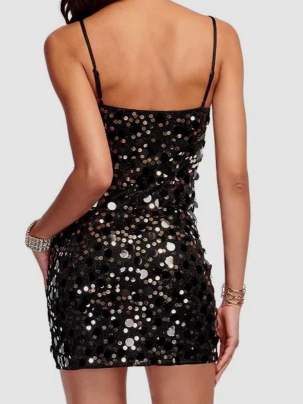 Ramy Brook Tanya Metallic Sequin Mini Dress | Size 2 - Picture 2 of 9